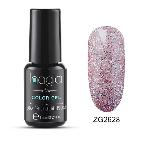 ZG2628 Inagla 8 мл Сияющий Блеск Bling Pearl paint Гель-лак для нейл-арта замачиваемый УФ светодиодный Гель-лак для ногтей маникюрный лак - Цвет: ZG2628
