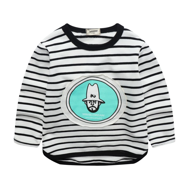 Новинка 2017 свитшоты для девочек одежда в полоску детские толстовки мальчиков