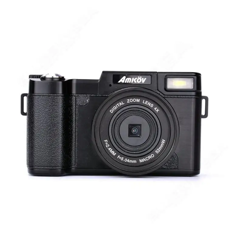 AMKOV 1080P AMK-R2 24MP HD цифровая зеркальная камера видеокамера+ макрообъектив запись 4x зум 3," TFT