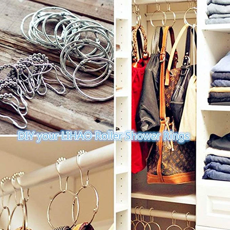 12 шт. Занавески Из Нержавеющей Стали 5 роликов|Декоративные аксессуары для штор| |