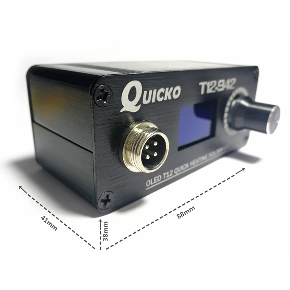 Паяльная мини станция Quicko с адаптером EU паяльная металлическим наконечником T12 24