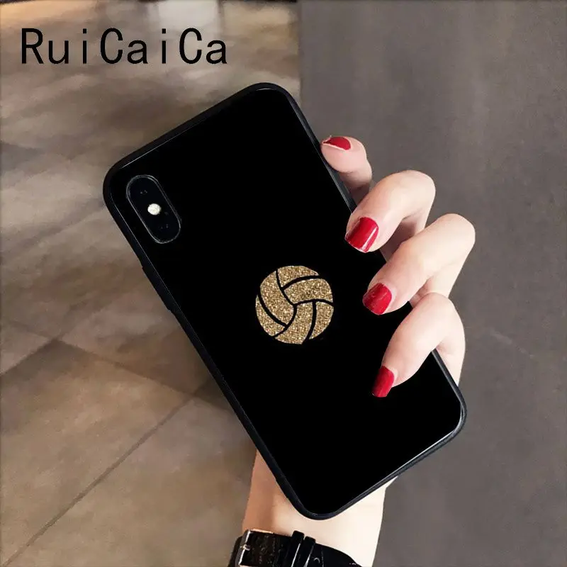 RuiCaiCa I love Volleyball Novelty Fundas Phone Case Cover for iPhone 5 5Sx 6 7 7plus 8 8Plus X XS MAX XR 10 | Мобильные телефоны и