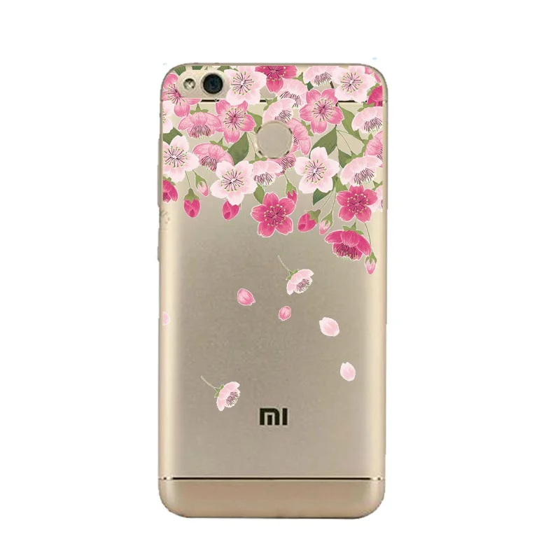 Милый мягкий прозрачный чехол из ТПУ с цветочным рисунком для xiaomi redmi 4x 4a note5a note4x 5S