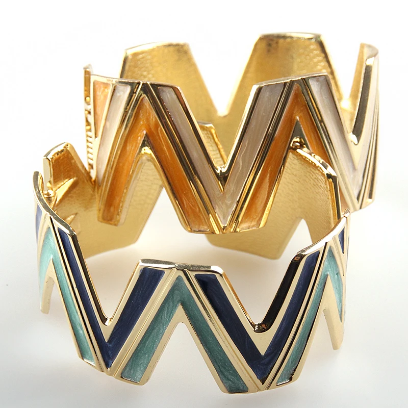 Бесплатная доставка новое поступление позолота v образная форма 2 цвета эмалевый