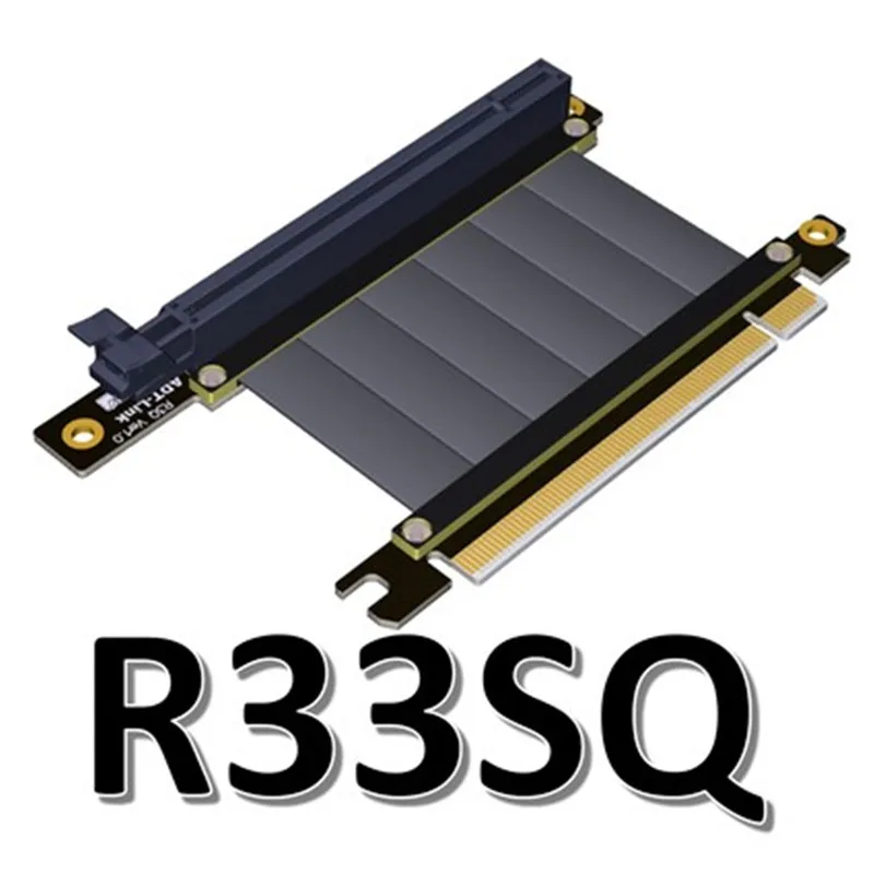 Удлинительный кабель Gen3.0 PCI E 16x Riser для GIGABYTE AORUS AC300W ITX материнская плата PCIe x16 Elbow