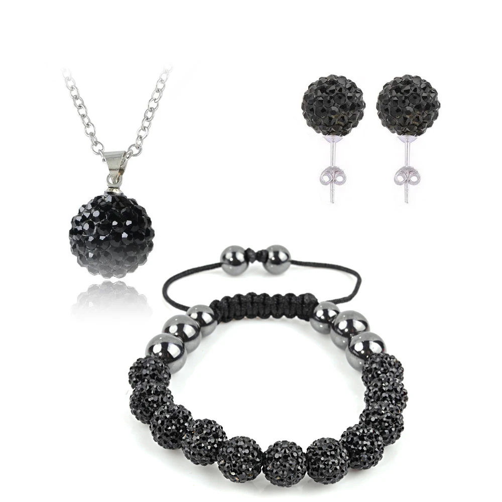 Модные глины Набор для Для женщин кулон браслет серьги комплект ювелирных