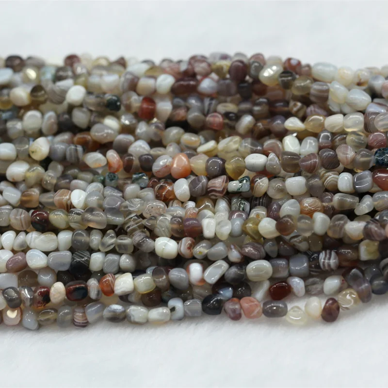 Оптовая продажа натуральное кружево бусины из Ботсваны агата усиленного оникса