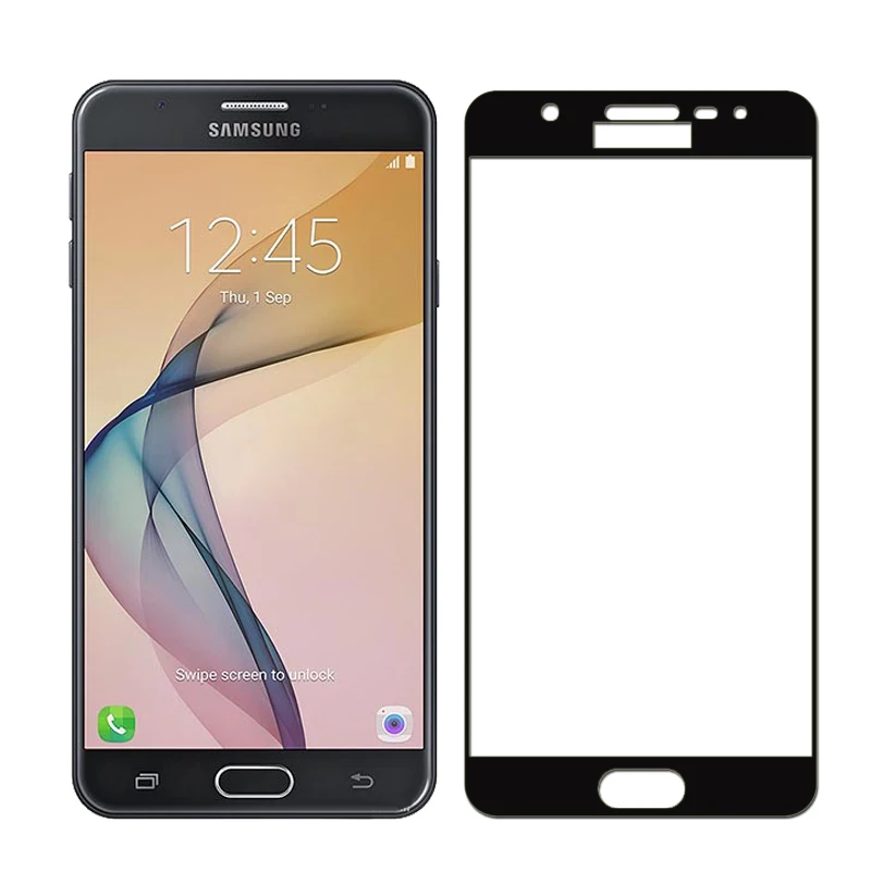 9H Полноразмерное закаленное стекло для Samsung Galaxy J7 Prime On7 (2016) G610 On Nxt SM G610F Защитная