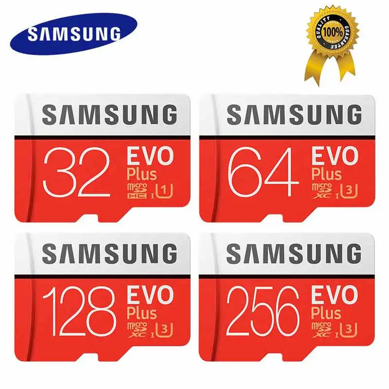 SAMSUNG Micro SD карта 32 Гб карта памяти карта Micro sd карта памяти 64 Гб 128 ГБ 256 ГБ C10 4KHD TF для мобильного телефона с SDHCSDXC