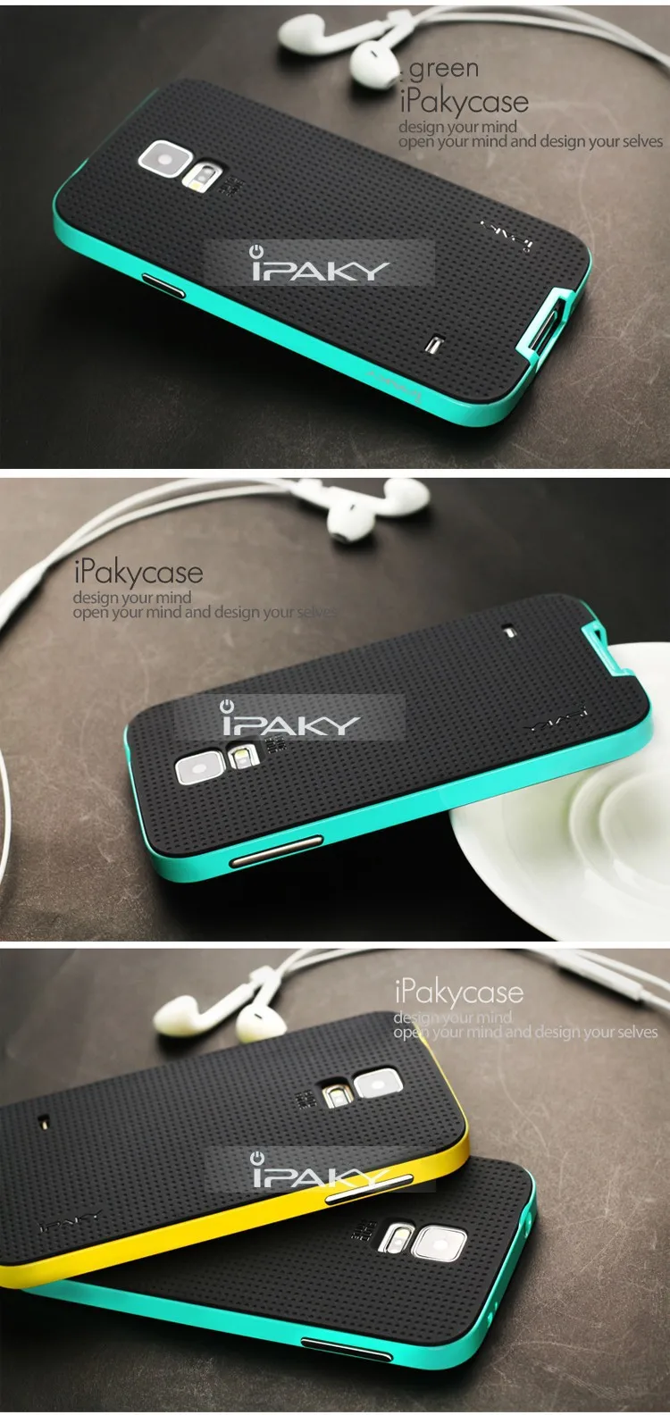 Высококачественный брендовый Чехол ipaky для samsung galaxy S5, силиконовый защитный чехол для телефона galaxy S5 I9600