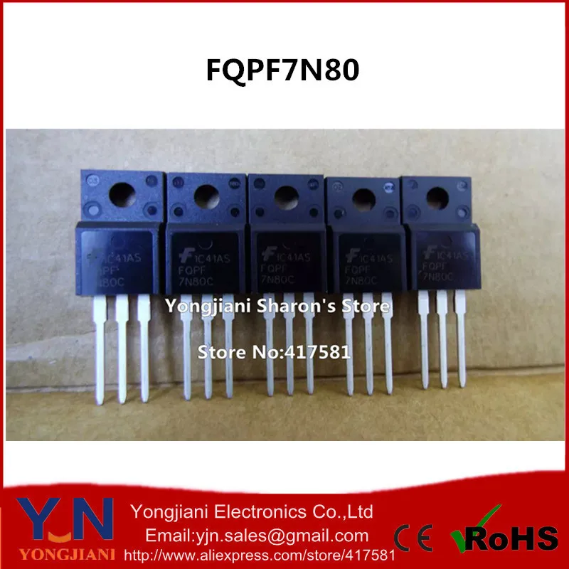 Новый и оригинальный FQPF7N80C 7N80C FQPF7N80 FQP7N80C к-220 транзистор | Электронные компоненты