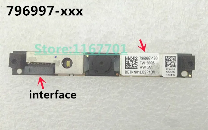 

Original Laptop/Notebook built-in Webcam/Camera Board For HP Probook 640 645 650 655 G3 640G3 645G3 650G3 655G3 796997-2A1