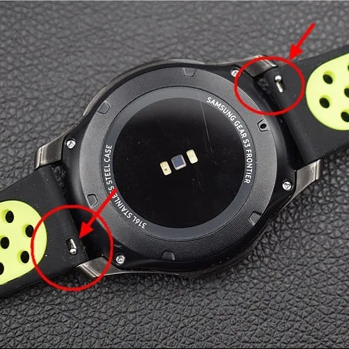 Спортивный силиконовый браслет ремешок для часов Samsung Gear S3 классический 22 мм