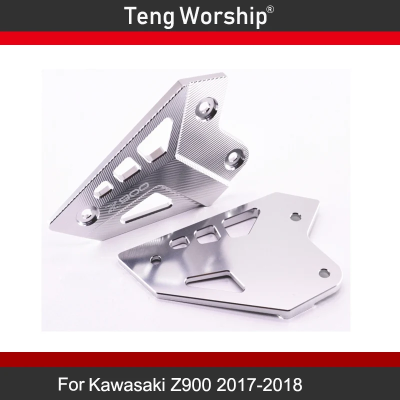silver Для KAWASAKI Z900 Z 900 аксессуары для мотоциклов подножка подставка для ног задний Набор набойки защита - Цвет: silver
