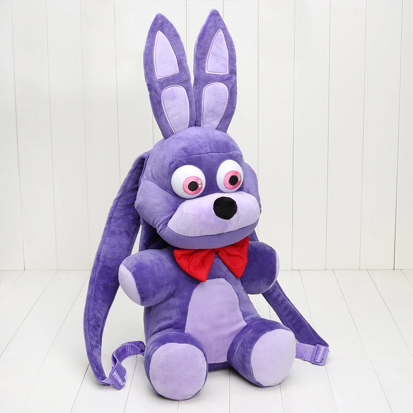 bonnie bag 47cm Рюкзак 18,5 ''47 см пять ночей у Фредди плюшевая игрушка из фнаф Фредди фазмедведь Бонни мангл Фокси Чика плюшевый рюкзак Детская сумка - Цвет: bonnie bag 47cm