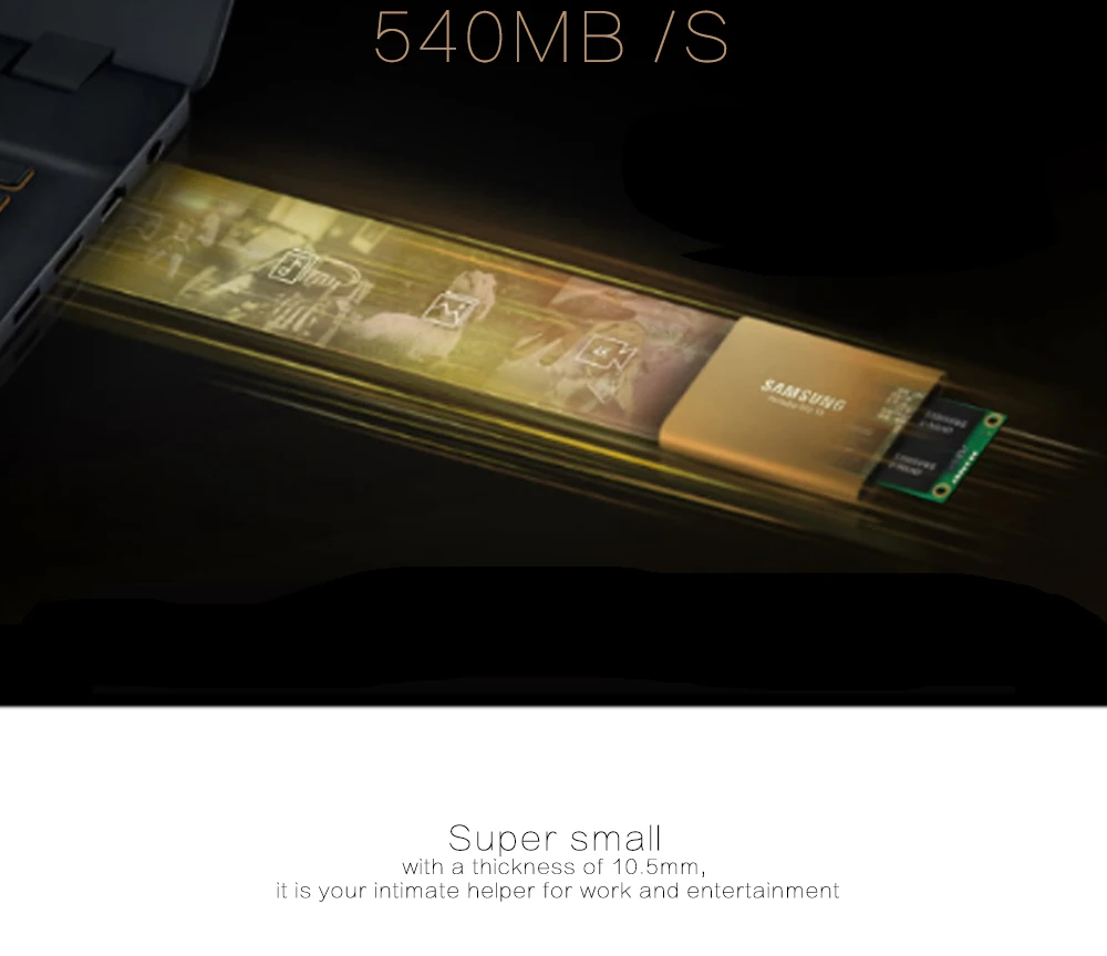 Samsung T5 портативный SSD 500 ГБ 1 ТБ внешний твердотельный накопитель HD externo 1 t 2," USB3.1 Gen2 диско Дуро ssd