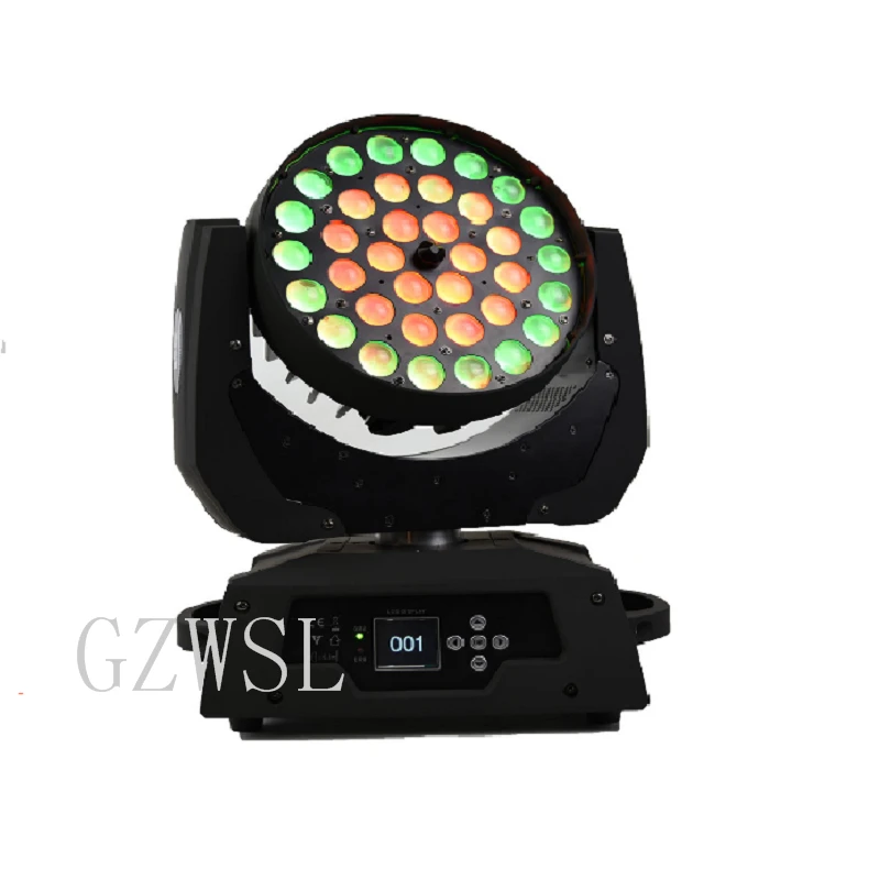 Zoom led moving head wash 36x18 w rgbwauv 6в1|Эффект освещения сцены| |