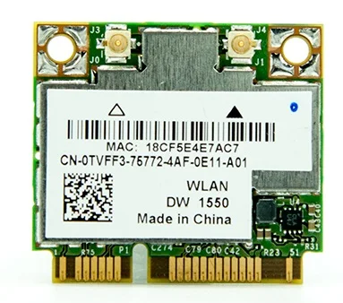 

NEW WiFi for Bluetooth 4.0 Network Card For Broadcom BCM94352HMB For Dell DW1550 802.11ac Half Mini PCI-e 867Mbps 2.4G/5Ghz