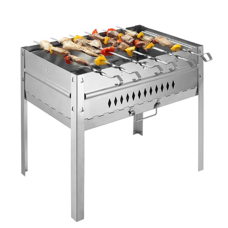 Высококачественный гриль для барбекю из нержавеющей стали уличный портативный