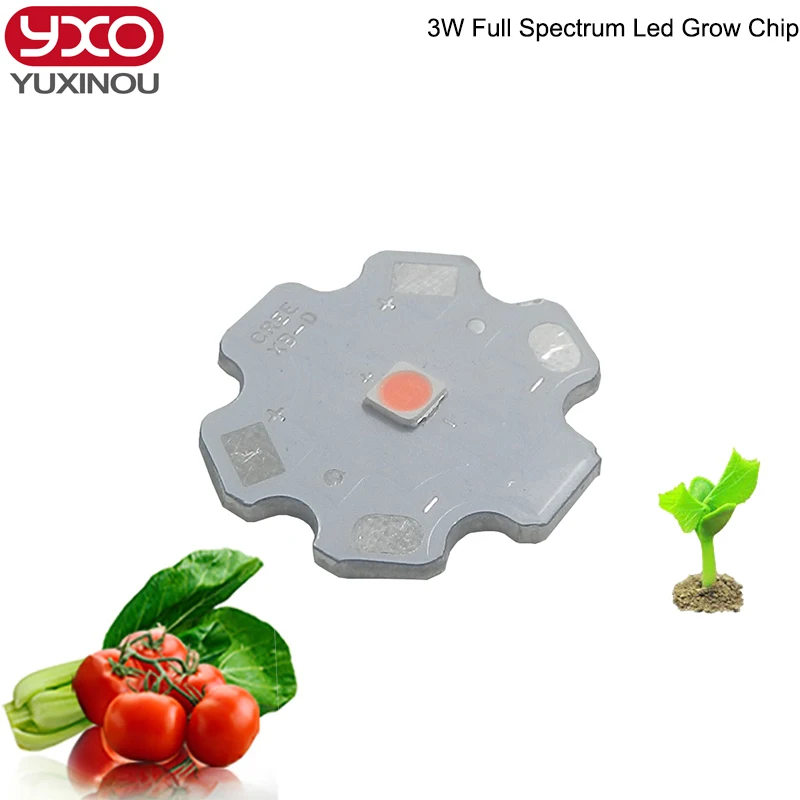 Гидропоника 3 Вт Светодиодная лампа для выращивания растений диодный