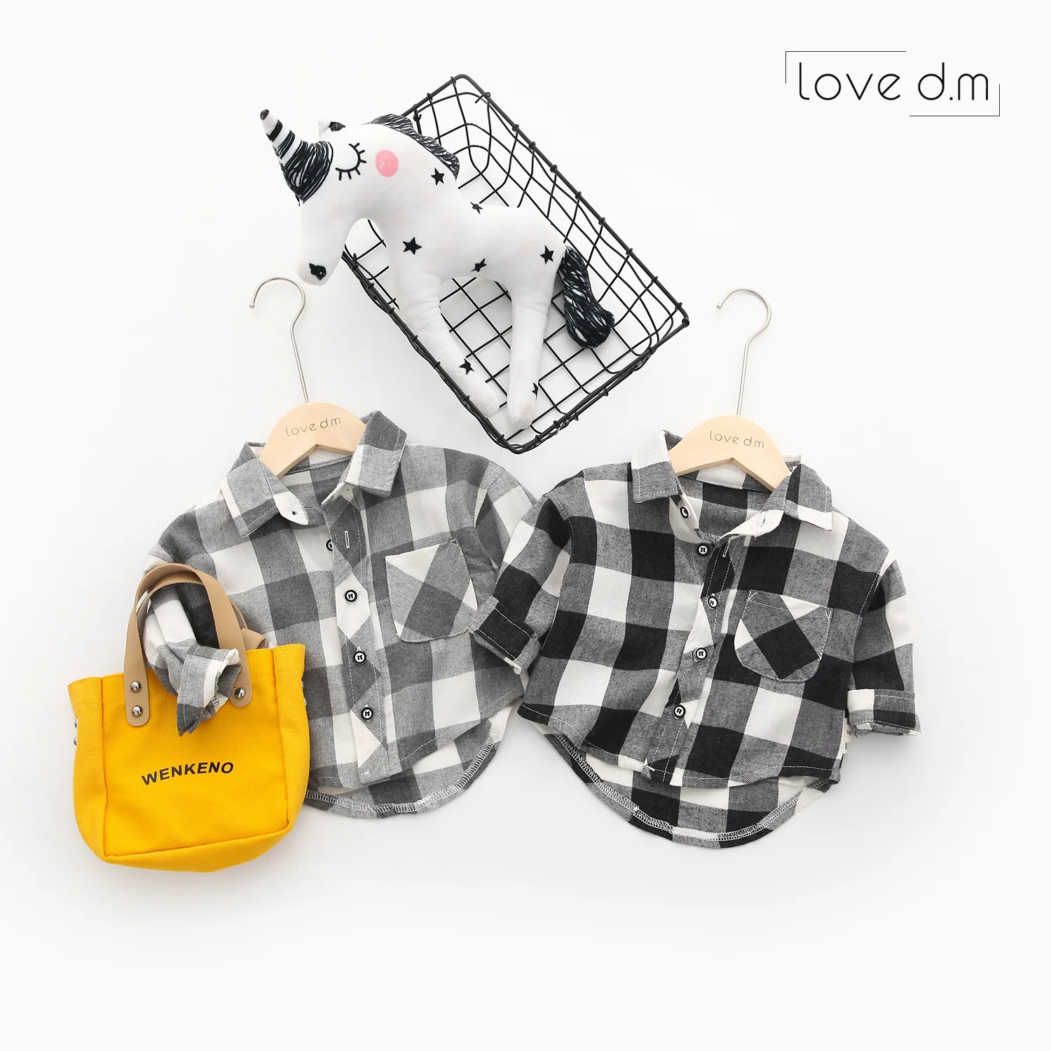 Блузка для маленьких мальчиков хлопковая рубашка с длинными рукавами Весенняя