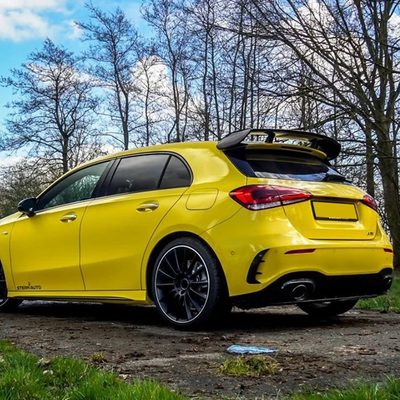 Для Mercedes Benz W177 хэтчбек a-класс A180 A200 A250 A260& A45 AMG ABS пластик черный красный цвет задний спойлер крыло