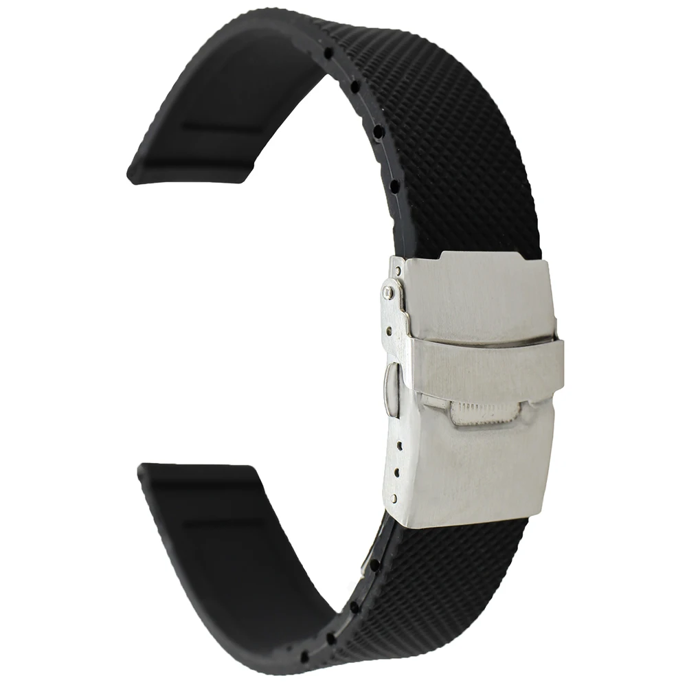 Ремешок силиконовый для наручных часов резиновый браслет Мориса лакроа мужчин и