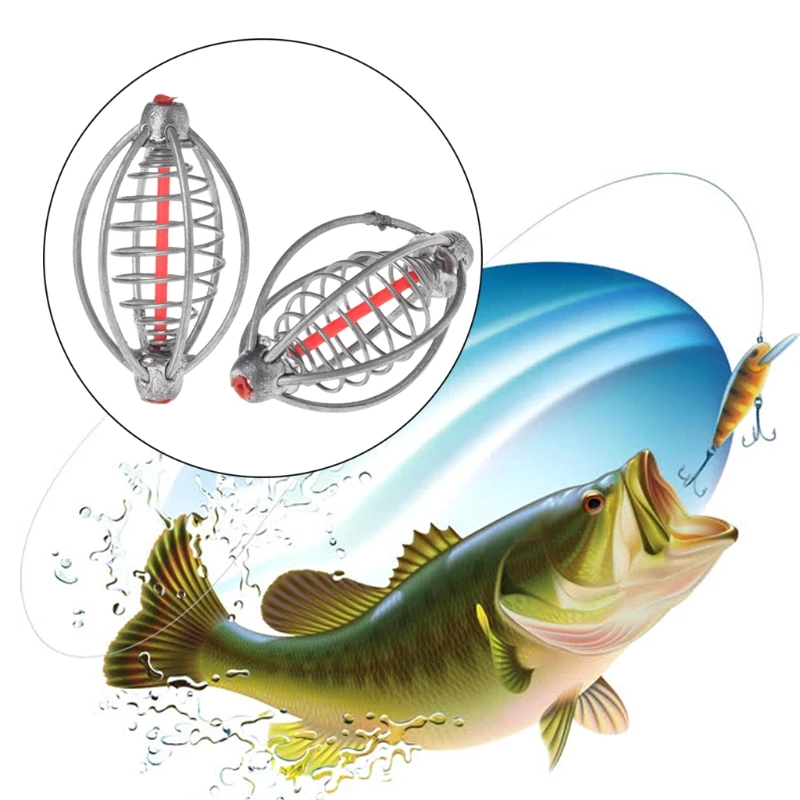 Рыболовная кормушка свинцовая клетка взрывобезопасный крючок снасть держатель