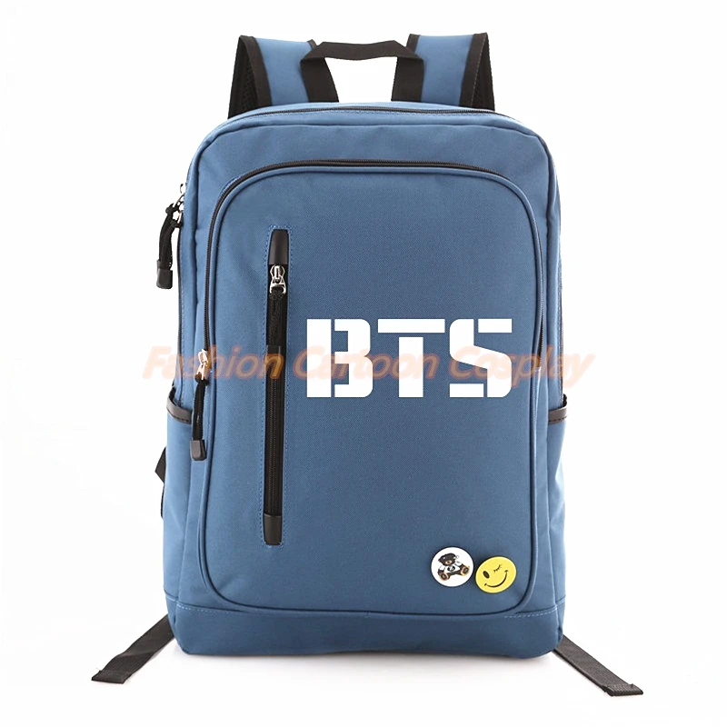 2018 Новый KPOP BTS Bangtan Обувь Для Мальчиков Логотип Двери письмо рюкзак рюкзаки