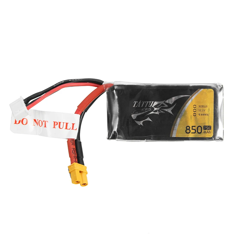 TATTU 11 1 V 850mAh 75C 9.44Wh 3S 1P Lipo батарея XT30 разъем для FPV RC Дрон Racer Quadcopter | Игрушки и хобби