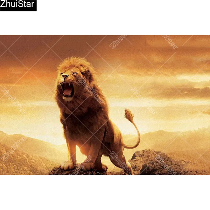 

Полноразмерная 5D алмазная живопись «Мужской лев», вышивка крестиком, мозаика, домашний декор, подарок CJ15