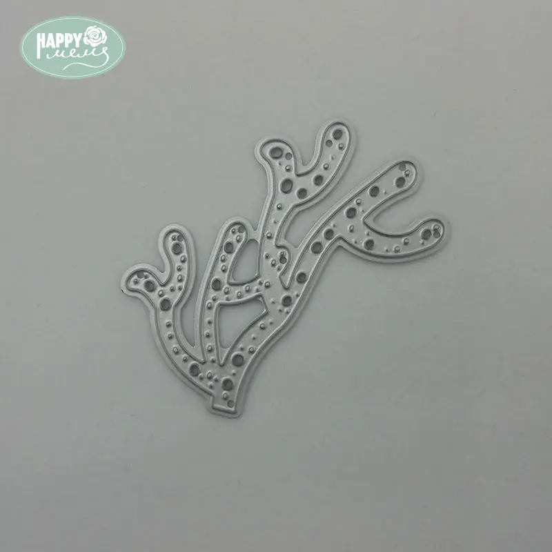 Happymems коралловые металлические Вырубные штампы карточка Изготовление поделок