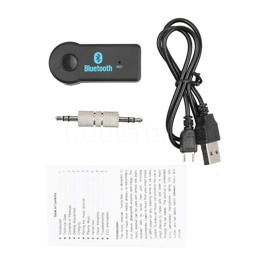 For safe driving Handsfree Bluetooth Car Kit stereo Music Audio Receiver Auto 3.5mm AUX adapter for car Speaker phone PC PSP | Автомобили