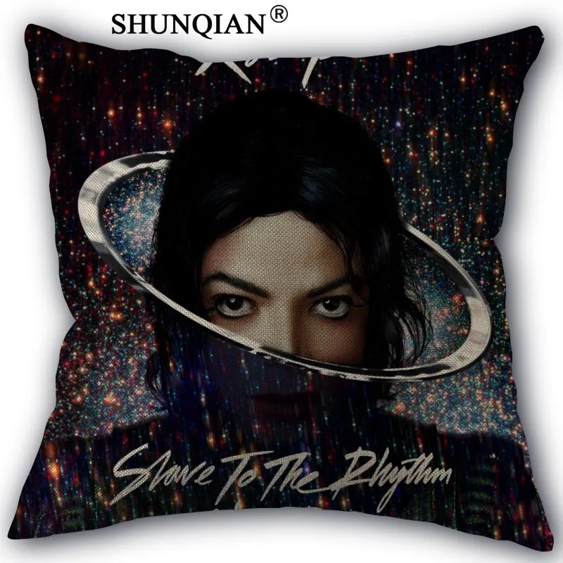 Наволочка из хлопка и льна на молнии 45x45 см|michael jackson pillowcase|designer pillowcaseszippered pillow covers |