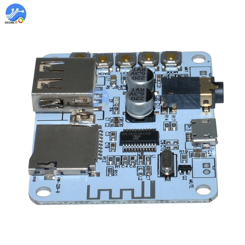 USB Bluetooth плата аудиоресивера слот для TF карты MP3 аудио декодер плеер 5 в
