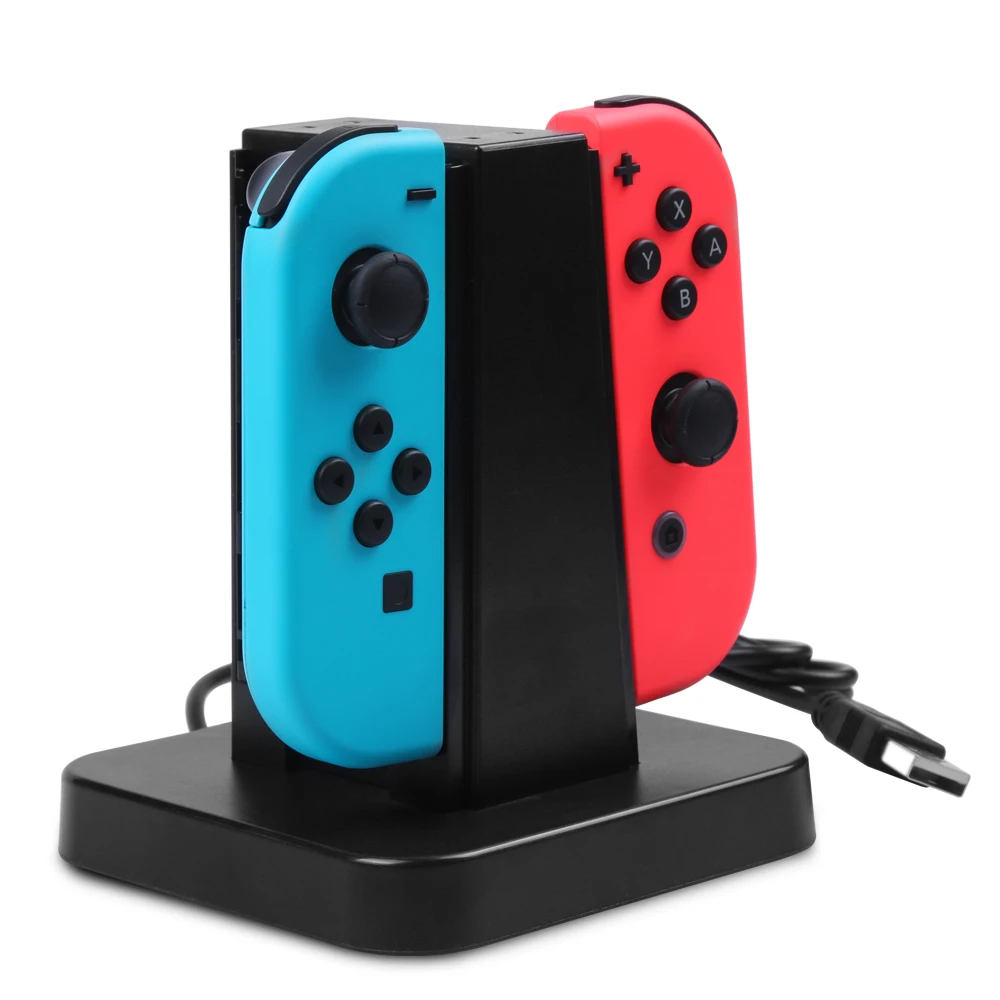 Зарядная док станция для Nintendo Switch Joy Con 4 в 1 подставка быстрой зарядки со