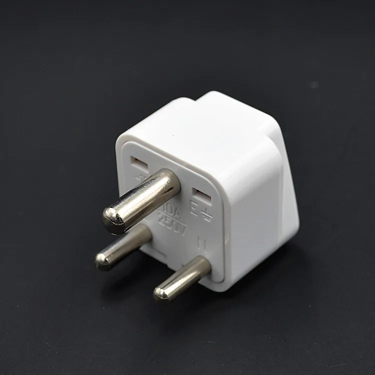 10 шт./лот Универсальный адаптер на белый южноафриканский разъем АУ Великобритания США ЕС в малый южный насадочный розетку переменного тока.