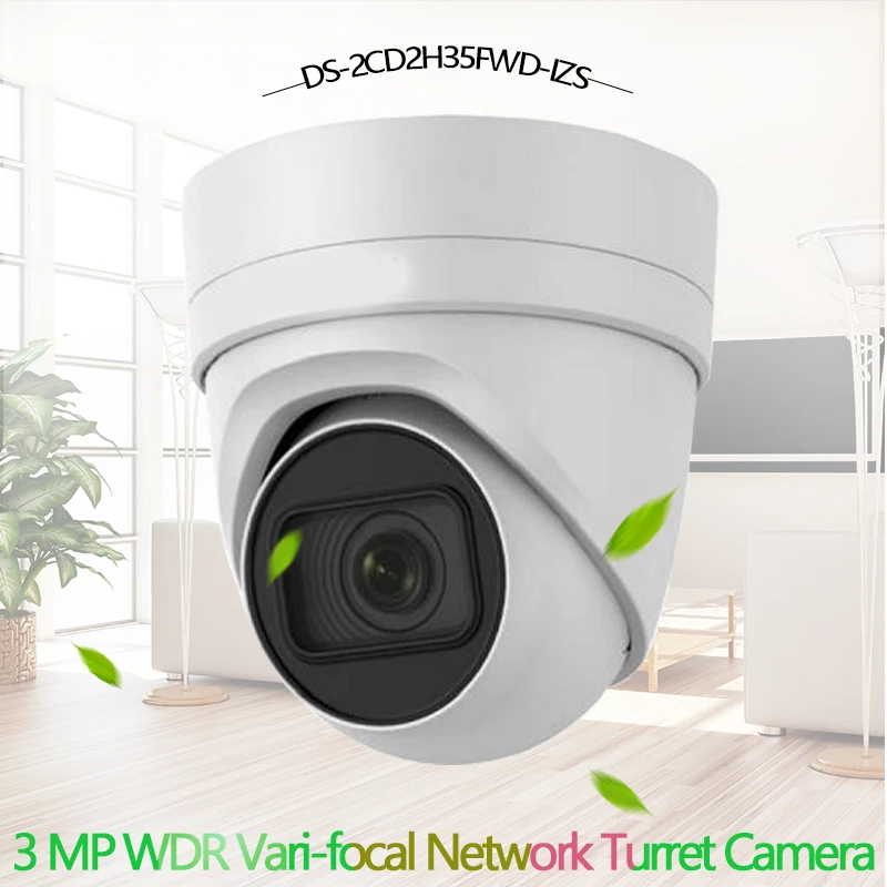 Hikvision DS 2CD2H35FWD IZS 3 Мп WDR Vari focal сетевая револьверная камера H.265 IP67 IK10 револьвер|turret