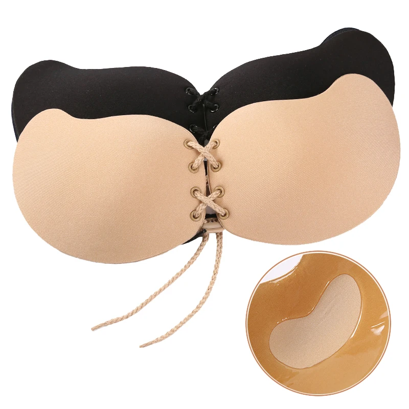 Бюстгальтер женский силиконовый без бретелек с эффектом пуш-ап | Женская одежда