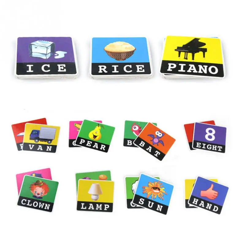 

Children Alphabet Game Card English Alphabet Letters Learning Toys Vocabulary Word Picture Match Game Educational Toys