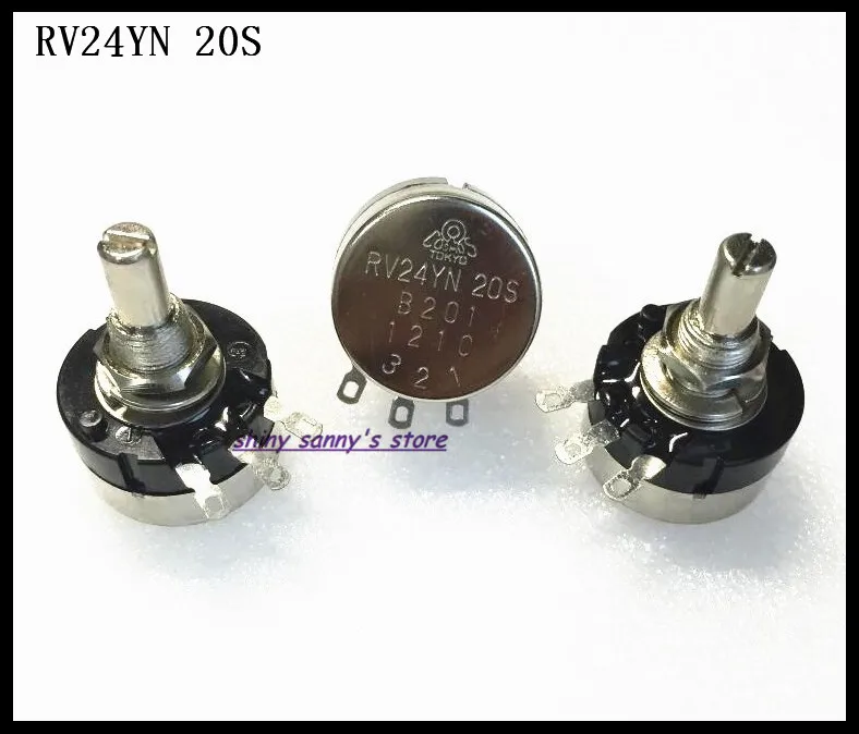 

3pcs/Lot RV24YN 20S B501/ B502/ B503/ B504 Ohm Single Turn Carbon Film Rotary Taper Potentiometer Variable Resistor Brand New