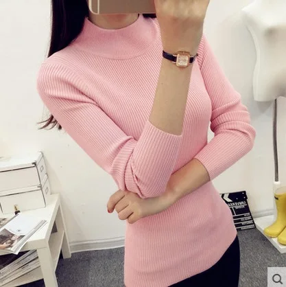 2019 брендовые зимние женские Повседневные свитера с высоким воротником лидер