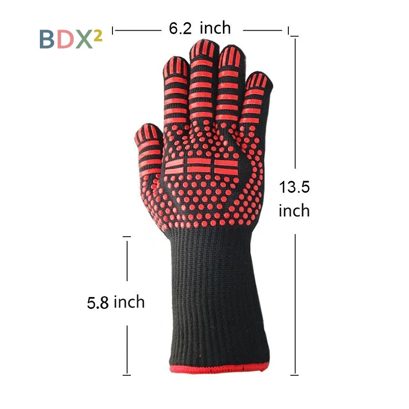 1 пара теплоизоляция барбекю огнестойкий Арамид волокна высокой термостойкости