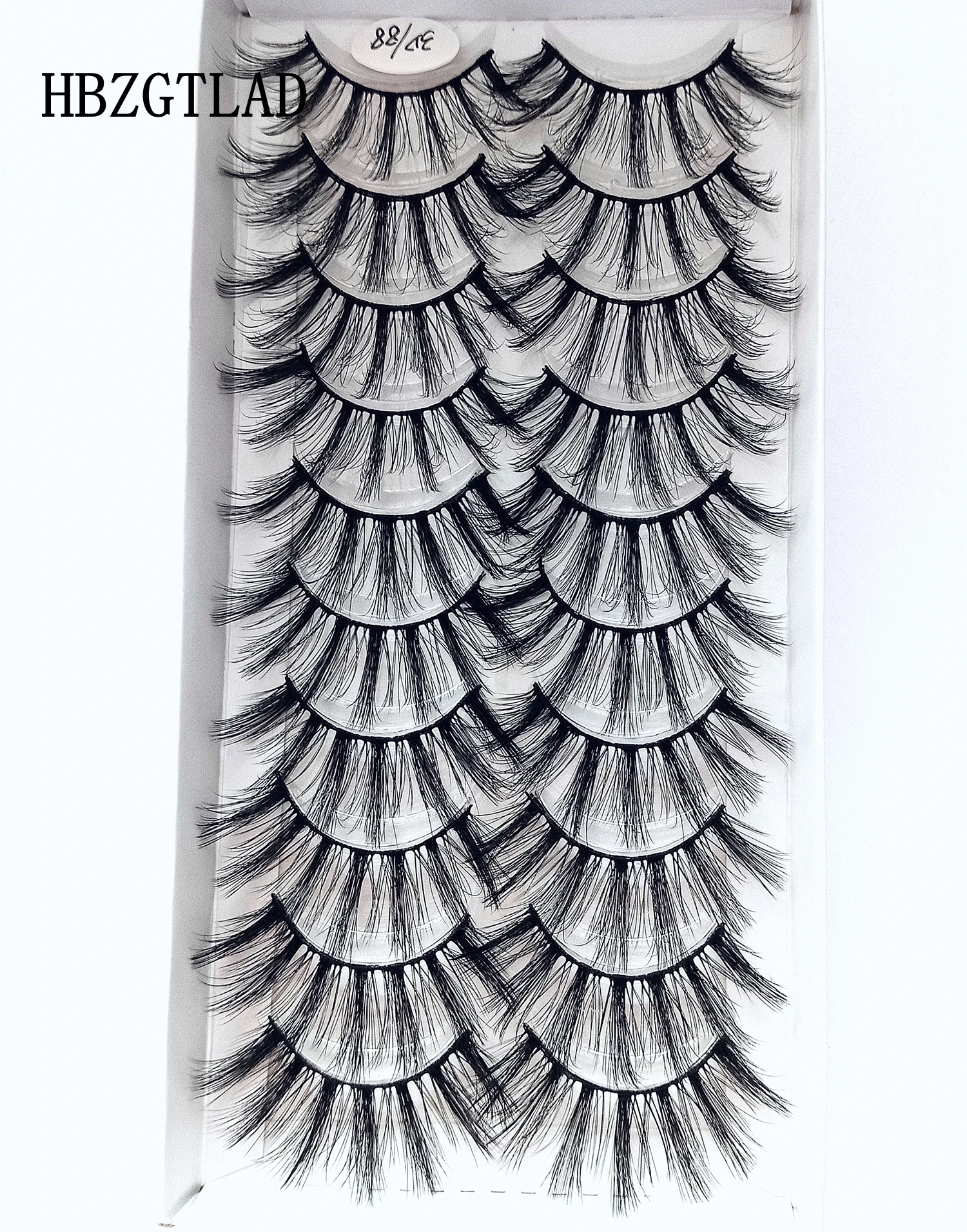 HBZGTLAD 10 pairs natural false eyelashes fake lashes long makeup 3d mink eyelash extension for beauty 88 | Красота и здоровье