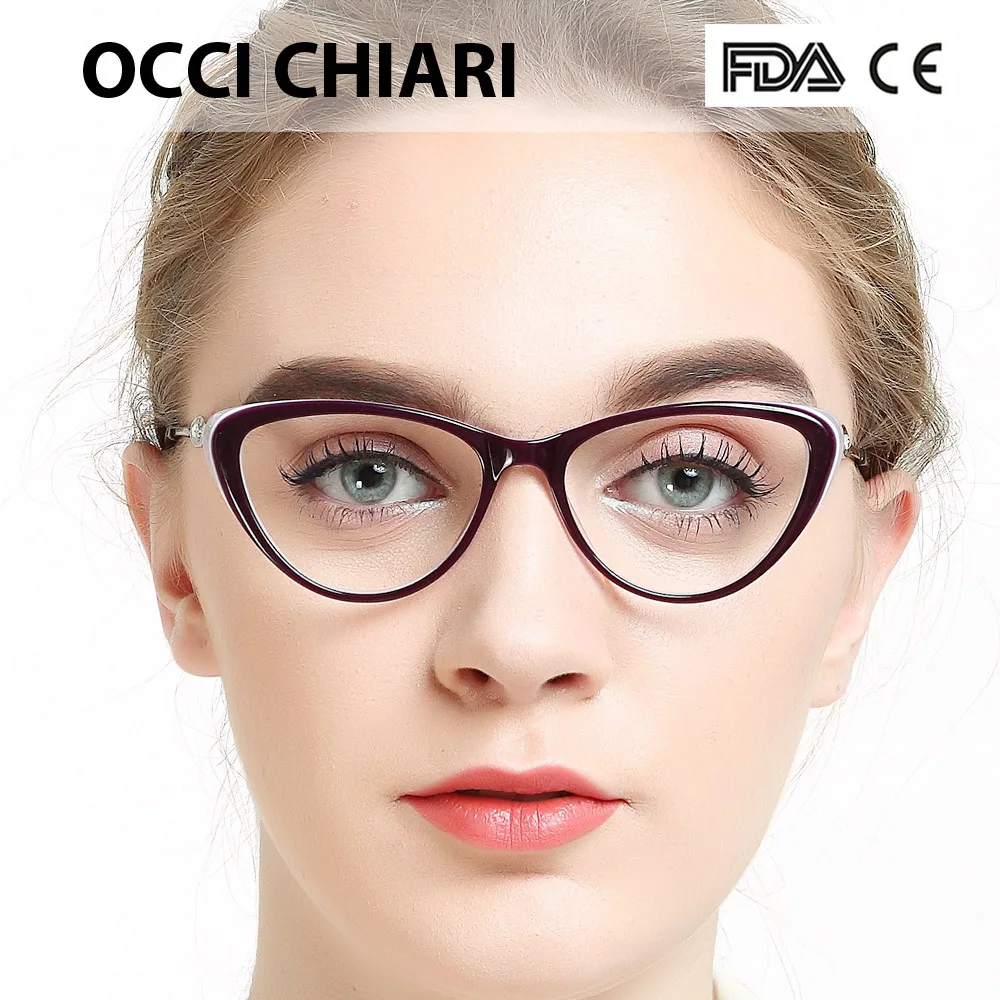 OCCI CHIARI, женские очки, оправа, очки, прозрачные оправы, ацетатные очки, очки для близорукости, Gafas, модные оправы для очков, W-COLORU