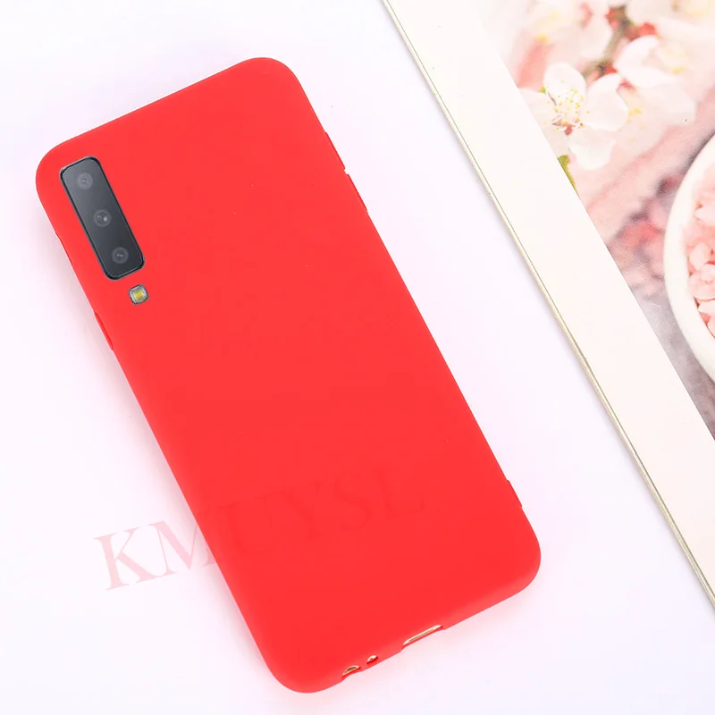 Чехлы для samsung Galaxy A7 J4 J6 плюс J8 A6 A8 S9 S8 Plus Note 9 8 A3 A5 A7 J3 J5 J7 S7 мягкая Macaron Цвет крышка