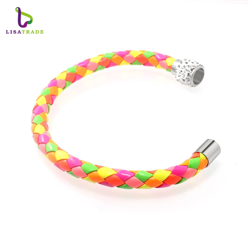 Новинка модный браслет из искусственной кожи 12 шт./лот оптовая продажа со