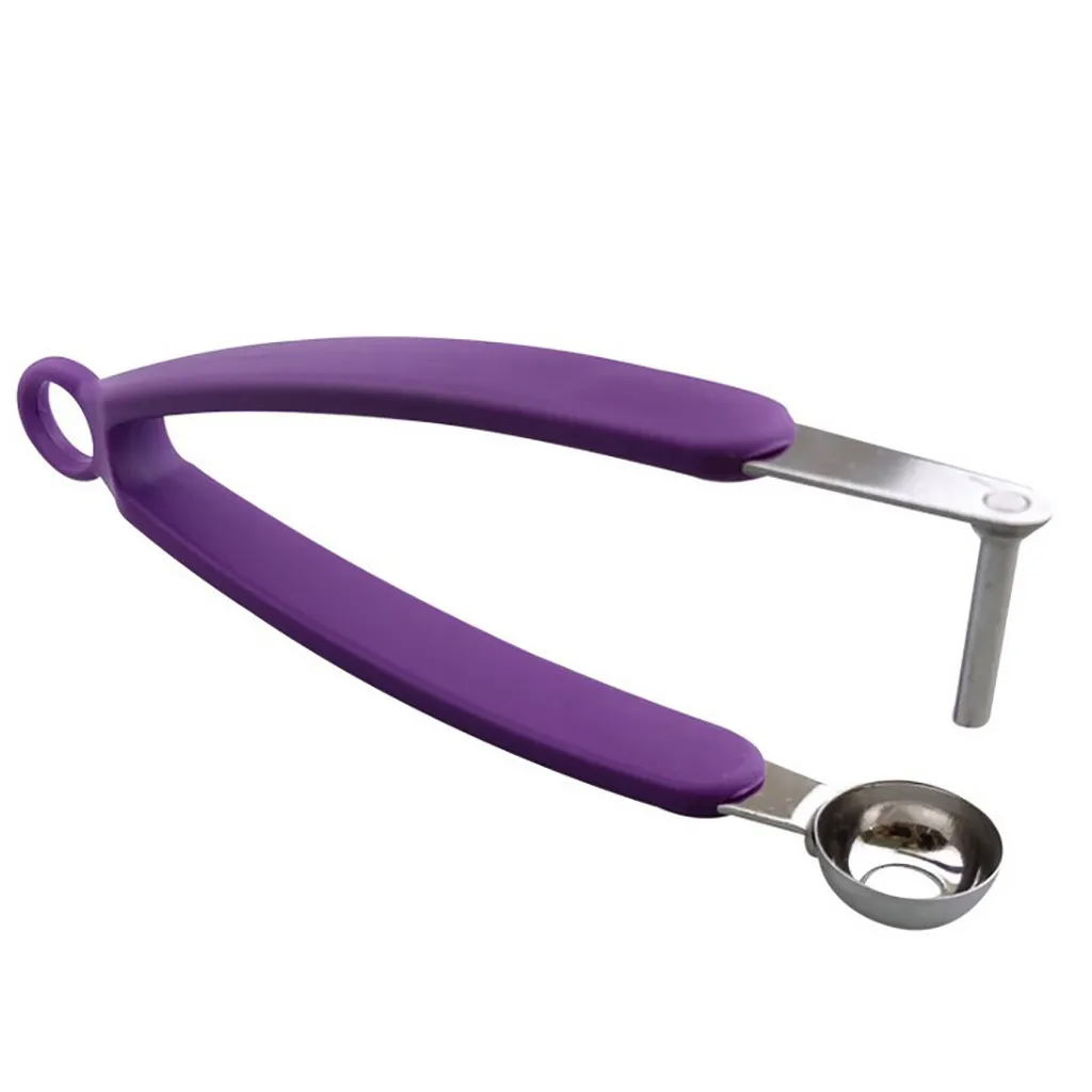 Purple Машина для удаления семян вишневого оливкового яма, машина для удаления семян, контейнер для кухонного инструмента, сеялка для удаления сердцевины, контейнер для сердцевины Черри, Лидер продаж - Цвет: Purple