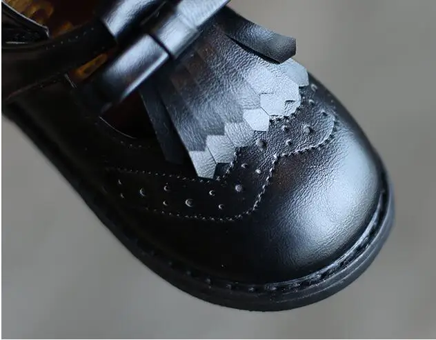 New 2020 Spring Autumn Kids Leather Shoes Tassel Bowtie Baby Toddler Girl Brogue Girls Oxford Size 21-30 | Детская одежда и обувь