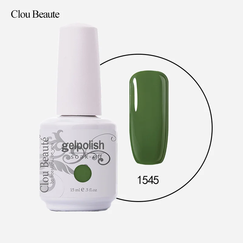 Clou Beaute 15 мл Гель-лак для ногтей замачиваемый УФ светодиодный маникюрный лак долговечные Лаки vernis Полупостоянный Гель-лак для ногтей - Цвет: 1545